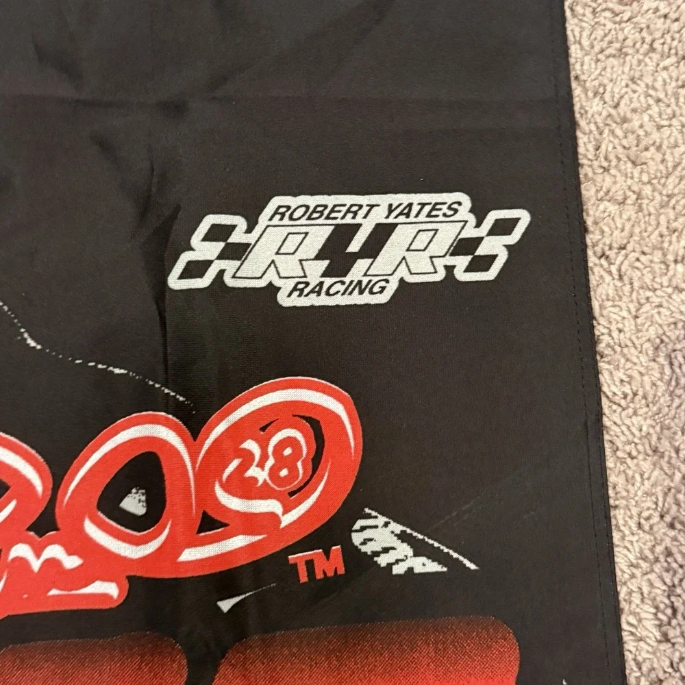 Vintage Ricky Rudd 28 NASCAR Roush Racing Banner Flag‎ 2000 - Picture 3 of 6